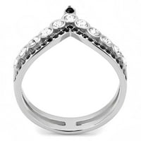 Ženski prsten Anillo para mujer y ninos unise dece 316l prsten od nehrđajućeg čelika sa gornjim klasom Crystal Potenza