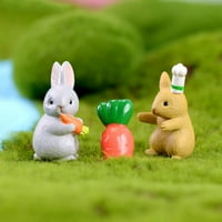 GreenHome Rabbitni ukrasi osjetljivi ukrasi Reses crtani zečji ukrasi Model za dvorište