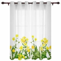 Proljetna vodkolor cvijeta hidrongea zavjesa za prozor za spavaću sobu dnevni boravak Backdrop zavjesa