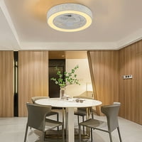 FICHIOUY 22 Moderni stropni ventilator lampica LED lusterka za ispiranje lampe sa udaljenim za spavaću sobu
