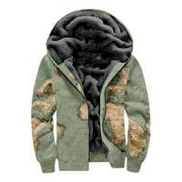 Voncos muške jakne sa kapuljačom - patentni zatvarač s dugim rukavima, topli vanjski jesen zimski povremeni
