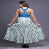 BIMBA tiskovina Maxi suknje za žene boemska ciganska stil duga pamučna suknja