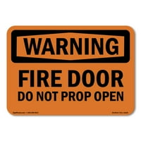 Znak upozorenja - vatrogasna vrata ne otvorena