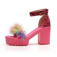 Miayilima ružičaste sandale Žene Visoke ženske povremene pete Klinovi otvorene modne cipele Platforme