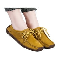 WAZSHOP Women Flats Comfort Ležerne cipele Čipka za čipke Klasične neklizajuće cipele za cipele za cipele