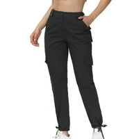 Airpow Clearsance Tergo hlače Modne žene Ljeto Ležerne prilike Labavi zavoj Pocket Solid pantalone sa