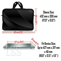 Torba za laptop Noseća torbica s ručkom za 17,4 17.3 17 16 Apple MacBook, GW, Acer, Asus, Dell, HP, Sony, Toshiba, Sumrak siva crna