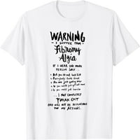 Upozorenje Ja patim od fibromijalgije - smiješno fibro izgovaranje majica