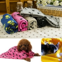 Topli kućni ljubimac mačji mački pas štenad pokrivač - mekani pokrov za krevet sa šapnim printom za