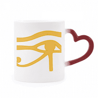 Drevni Egipat ukras za ukras uzorka hladnjaka osjetljiva na toplinu crvena boja promjena kamenog softvera