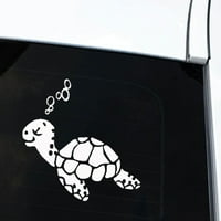MyBeauty Slatka morska kornjača automobila Car-Styling Vozilo za tijelo Prozor laptop naljepnice Naljepnice ukras