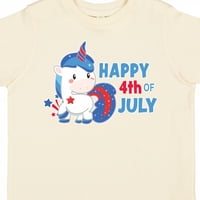 Inktastična sretna četvrta jula sa jednorogm poklon dječakom majicom ili majicom mališana