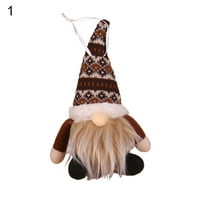 Xmas Santa Gnome Forest Faipless Privjesak za lutku Početna Kafe Holiday Decor Decor poklon igračka
