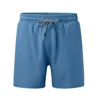 Muške modne sportske hlače ravno noga labave kratke hlače za plažu Jeans plavi l