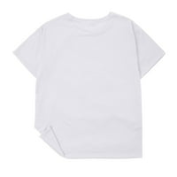 Odeerbi Muške grafičke majice Casual Fashion Print okruglih majica kratkih rukava bijeli