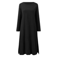 Radne haljine za žene Žene Žene Ljetni cvjetni omot V Vrat Podesive špagete casual haljina, crna XL