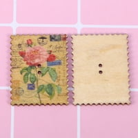 DIY ručno rađene igračke Drveni žig crtani vintage oslikani gumbi ukrasni gumbi za šivanje zanata za scrveaming
