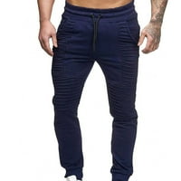 Muške elastične struke Sportske hlače Labave atletske vanjske pantalone Tamno siva veličina XL