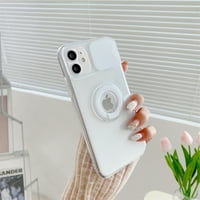 iPhone Pro MA futrola sa prstenom Kickstand Stand & Camera Slide sočiva, zaštitna simpatična slatka iPhone poklopac iPhone