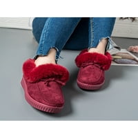 Zimske papuče Ferndule Weim Centra za plišani plišani klizanje na vanjskim cipelama crvena 8.5