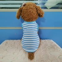 Ljetna prugasta košulja za psećem pamučnom službom PET vest Udoban pas kostim Puppy Chihuahua majica Prozračna odjeća za pse XS-XL
