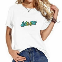 Jestimo hiphop grafiti doodle umjetničke modne grafičke majice za žene - ljetne majice kratkih rukava