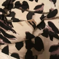 Wuffmeow ženske pidžame simulacije simulacije svile Leopard Nighthown Plus size Početna Consing Casual
