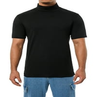 Muške majice, pulover kratkih rukava na vrhu pulone boje Slim Fit Turtleneck Tee vrhovi za proljeće