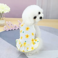 Pletena haljina s pulover - meka ljetna princeza Cosplay kostim za male pse