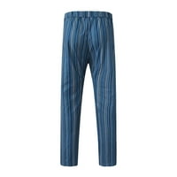 Muške hlače struine pantalone prugaste elastične hlače olovke za ispis patentnih patentnih pantalona