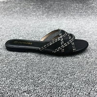 Papuče za žene Ljeto Novi veliki dijamantski ravni modni ležerni flip flops