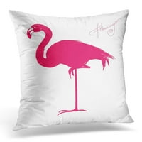 Crvena tropska ružičasta flamingo i jastučni jastučni jastučni jastuk
