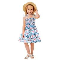 Dječja djevojka ljetna haljina dječje rukavice bez rukava s rukavima 3- godine