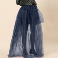 Booker suknja Ženska popularna prostopa suknja Black prednja kratka leđa dugačka suknja