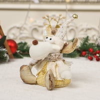 Holiday Decor Gnome Ornament Božić Gnome plišana igračka Diželjivi skandinavski dekor za odmor sa blistavim osvetljenim