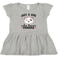Inktastična samo djevojka koja voli pandas poklon toddler haljinu