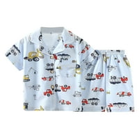 Youmylove Toddler Boys kratki rukav Odjeća za djecu Dječja pidžama crtani automobil za spavanje za spavanje