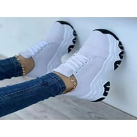 Lacyhop Ženske tenisice čipke ubrzave casual cipele okrugli nožni cipela za šetnju cipelama na otvorenom