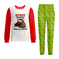 Božićne pidžame za muškarce otporne na božićnu božićnu porodicu PJ koji odgovara pidžamima za tinejdžere i odrasle i pse