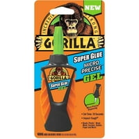 Gorilla Super ljepilo Micro precizan gel brzo postavljanje jaka obveznica 5,5 g, 6-pakovanje