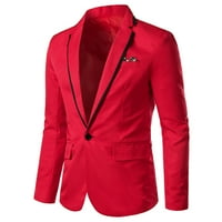 Muški kaputi i jakne čišćenja muškog elegantnog ležernog punog blejskog poslovnog obloga za vjenčanje odijelo odijelo odijelo bljeskalice bljeskalice crpe crvene 8