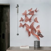 Farfi set zidne naljepnice 3D vizuelni efekt papir Prilično leptir u obliku prozora u obliku leptira za dom