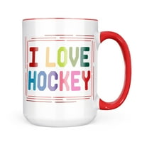 Neonblond I Love Hokej, šareni poklon za ljubitelje čaja za kavu