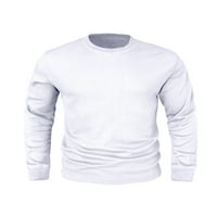 HAITE MAN majica dugih rukava TOPS CREW CACT T Majice Muški pulover Muške vafle Basic Tee White S