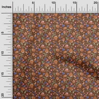 Onuone pamuk poplin hrst smeđa tkanina cvjetna haljina materijal materijal tkanina od dvorišta široko