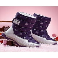 Tenmi Girls Casual Scory Boots Pješačke čarobne trake Vanjske zimske cipele Purple 4S