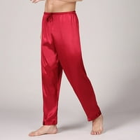 Nova muška svilena satenska pidžama na dnu čvrste labave pidžame seksi donje rublje
