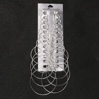 Juhai Pairs Naušnice postavljene veličine izvrsnog srebrnog zbliženog kruga privjesak za uho za večernja zabavu