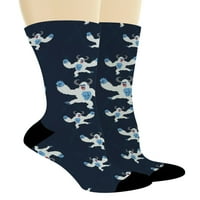 TABEAG YEOTI poklon set Yeti Bigfoot Socks Jungle Socks Yeti Tematski pokloni 2-pari Novelty čarape