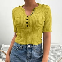 Bvanrty Ženska javna boja Cijenski čišćenje praćenja Vječnice V izrez Camisole Comfy bluza Trendy Vintage